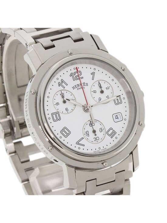 Hermes Clipper Chronograph Watch SS main image 7